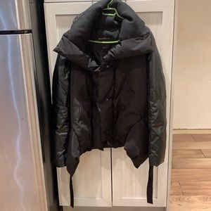 Winter coat- false leather good condition Size: L